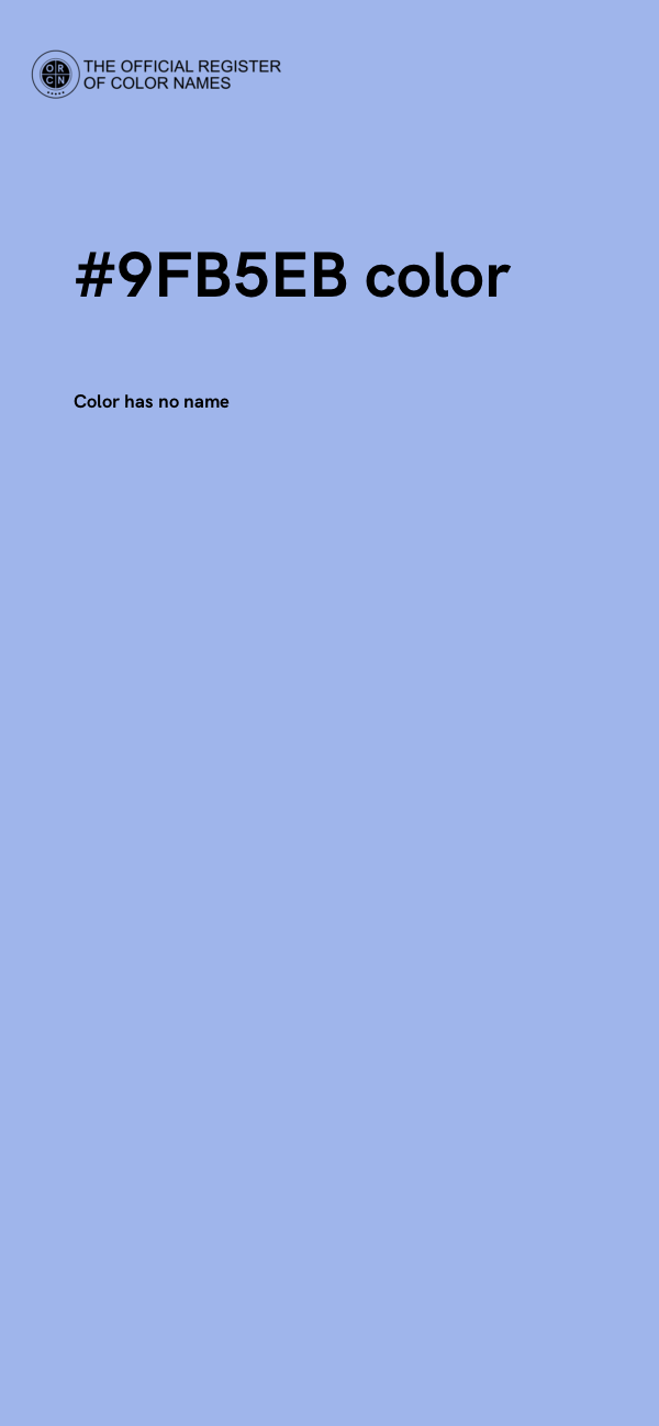 #9FB5EB color image