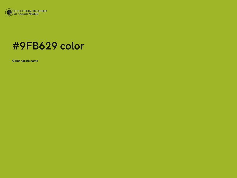 #9FB629 color image