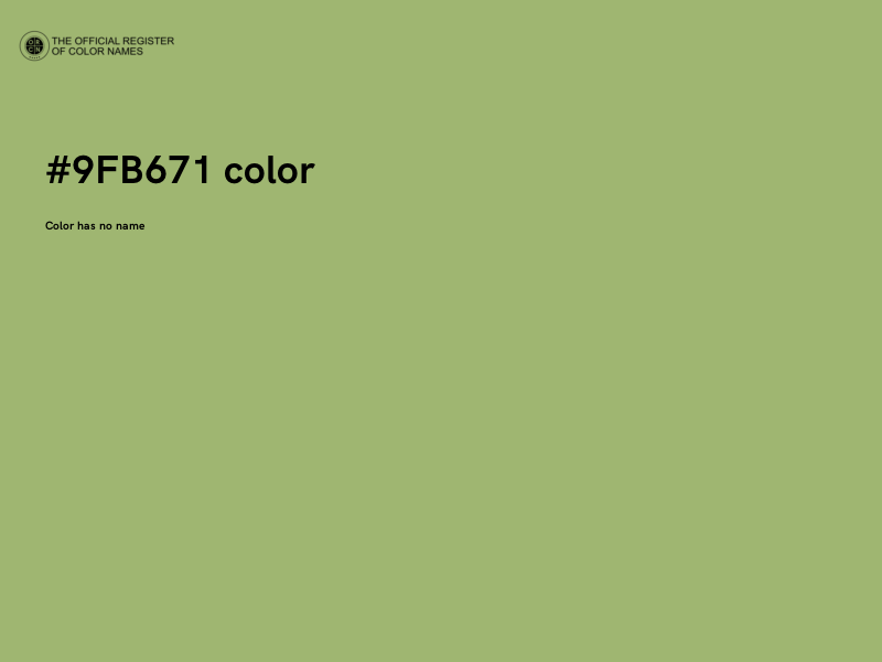 #9FB671 color image