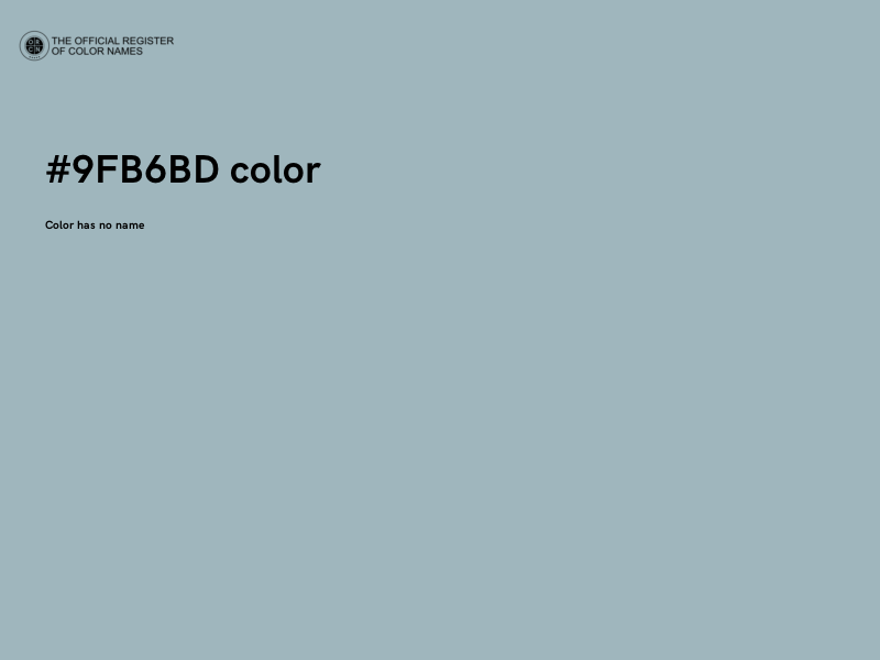 #9FB6BD color image