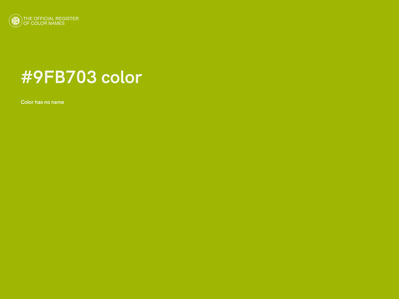 #9FB703 color image