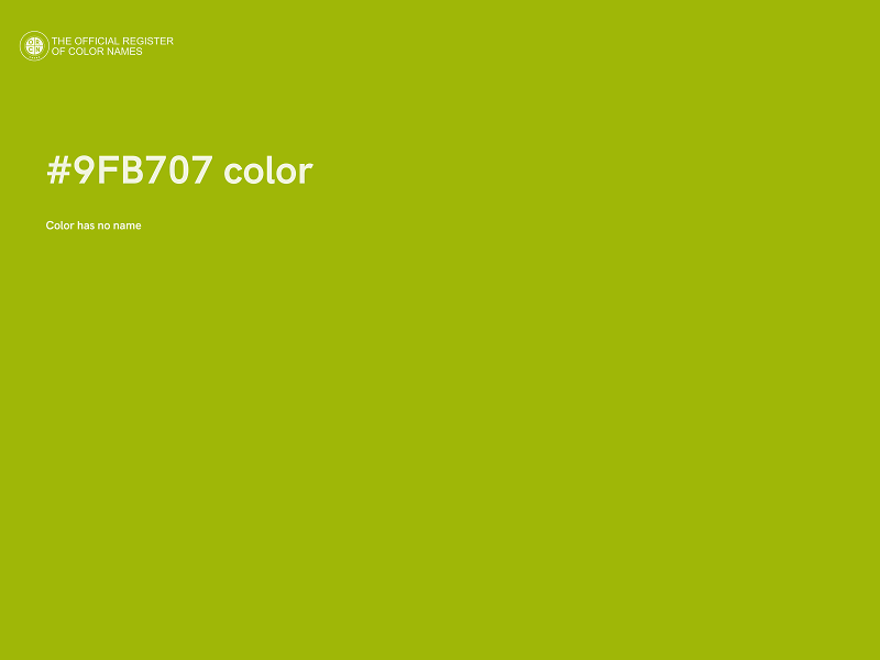 #9FB707 color image