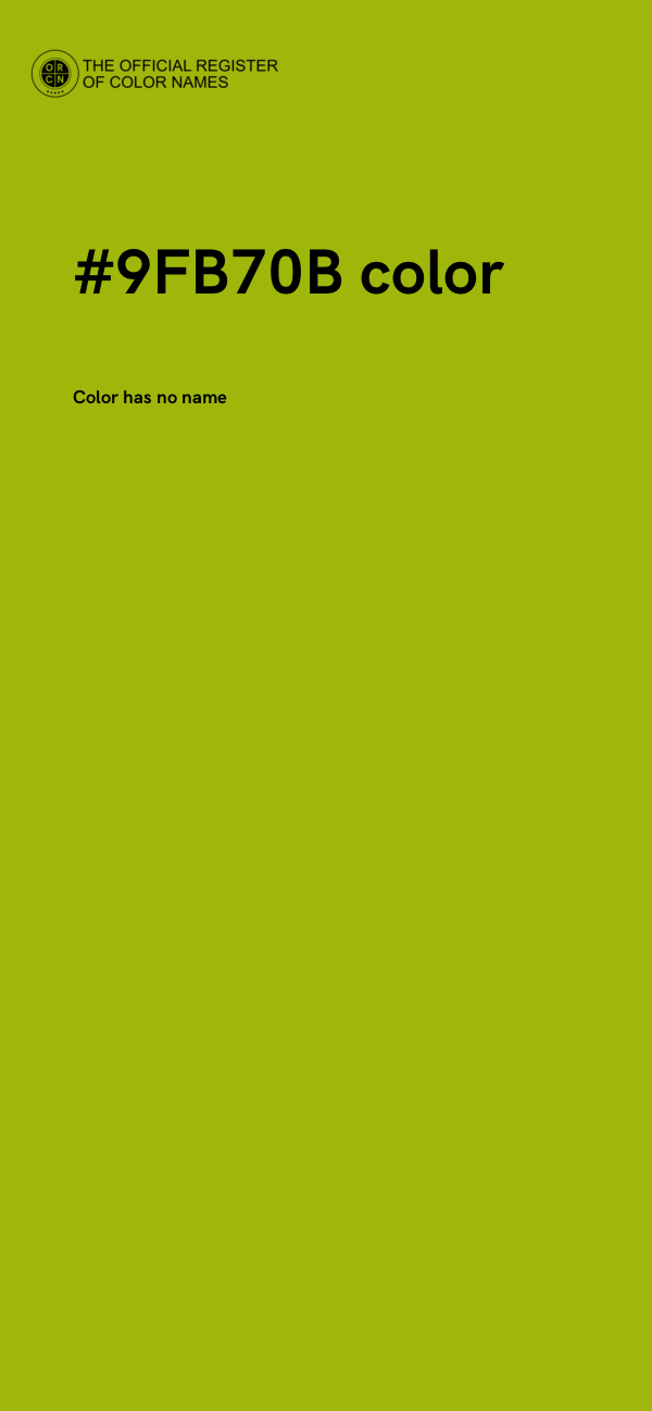 #9FB70B color image