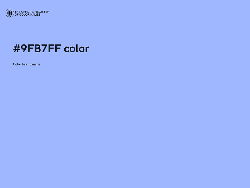 #9FB7FF color image