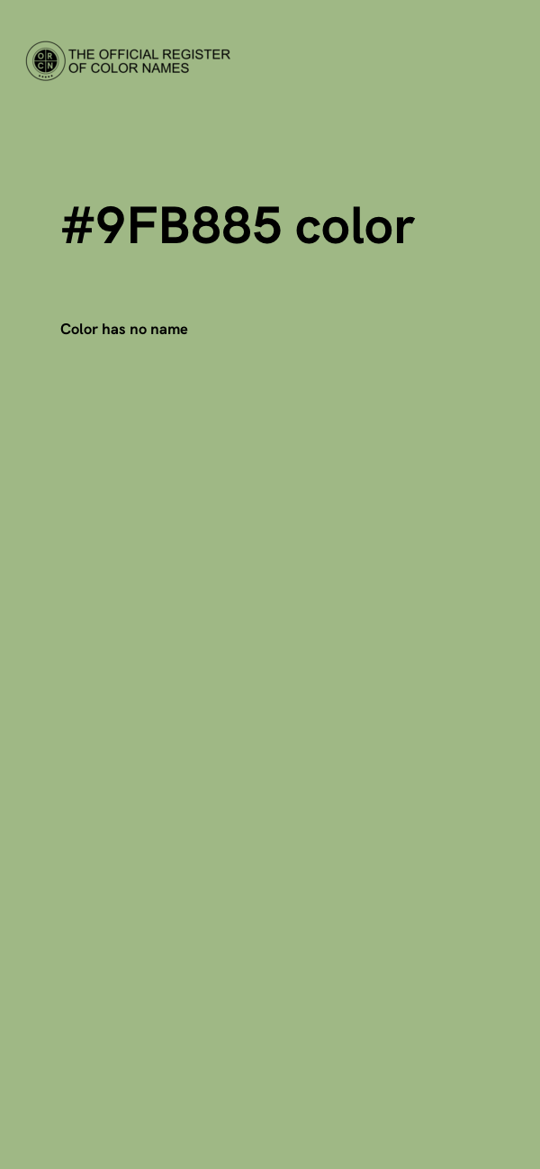 #9FB885 color image