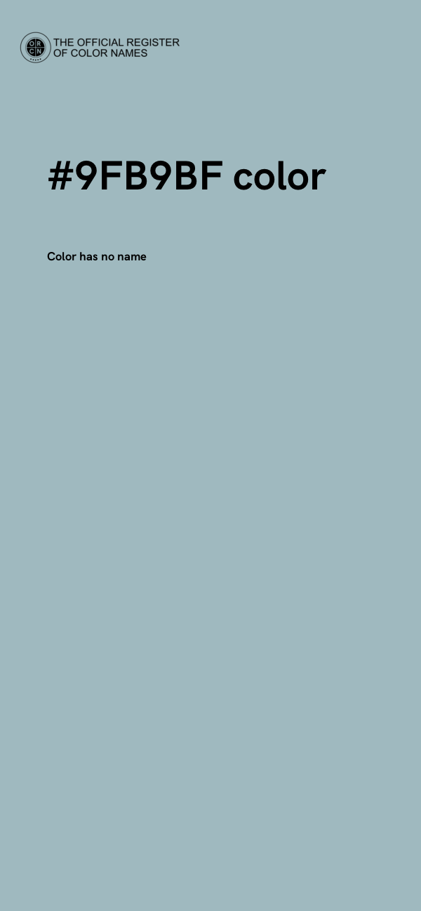 #9FB9BF color image