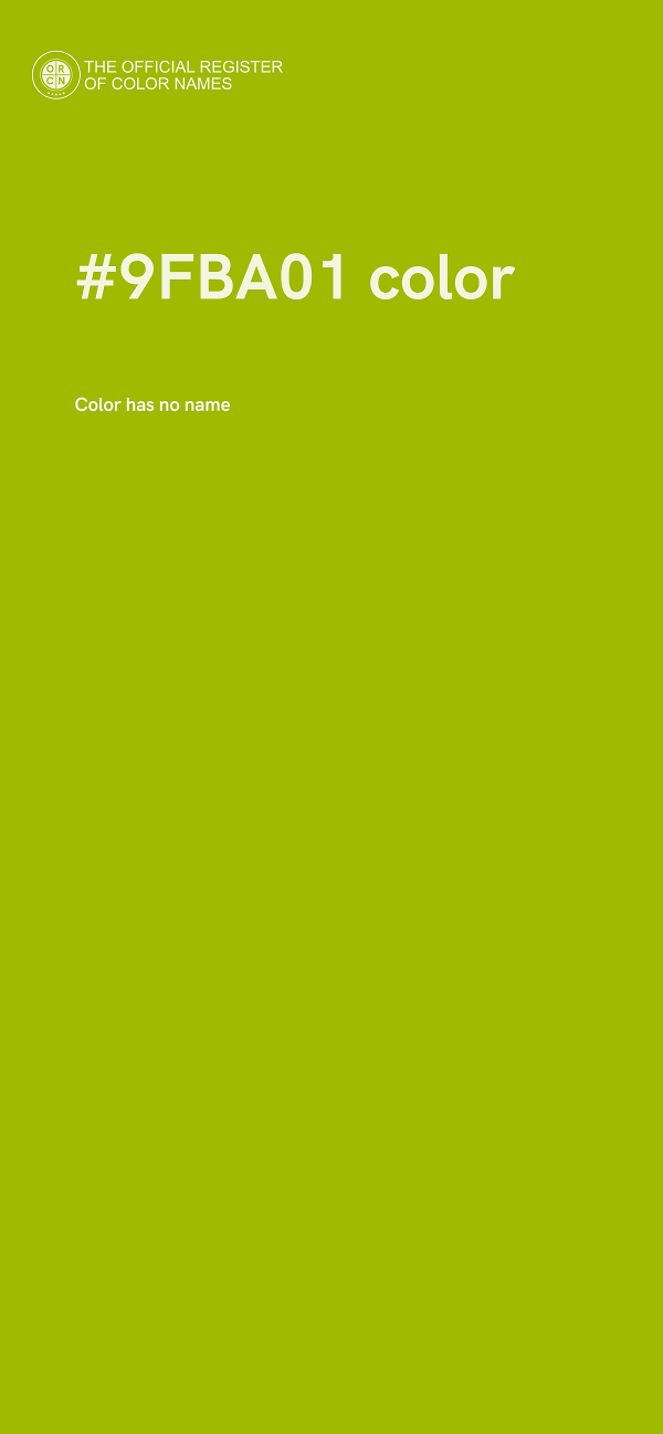 #9FBA01 color image