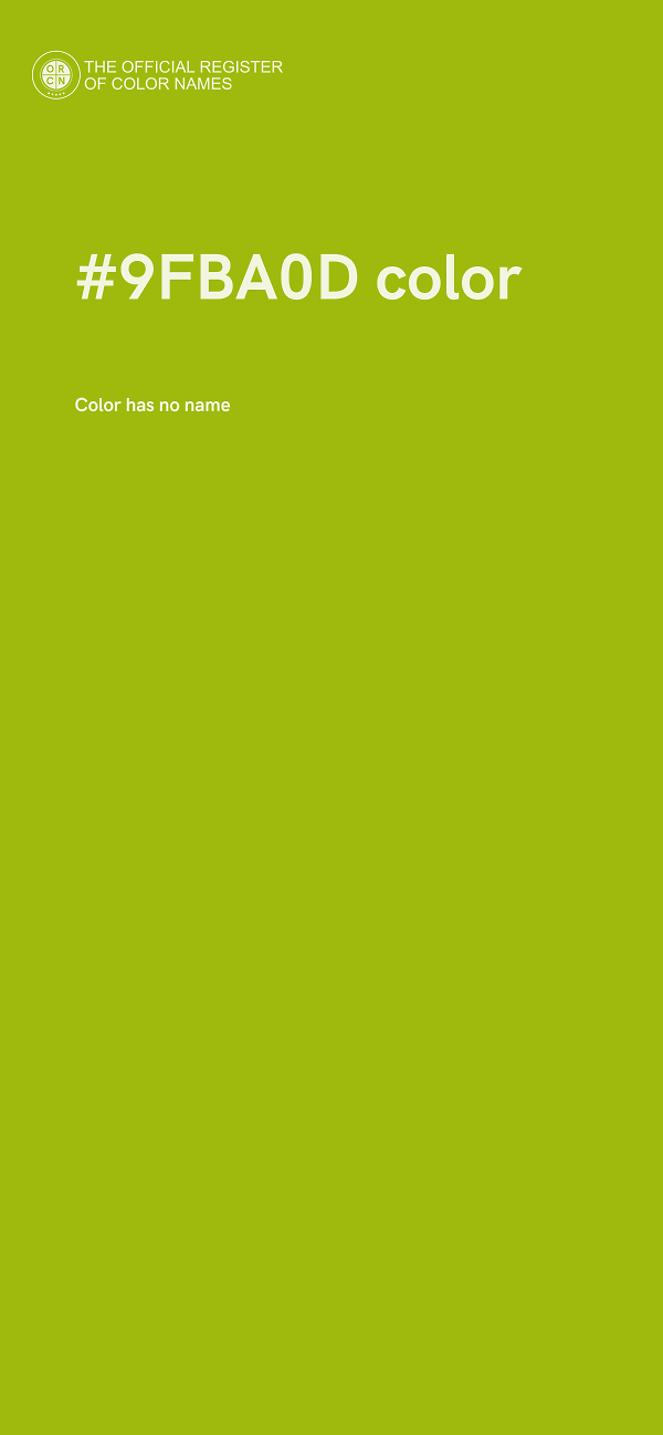 #9FBA0D color image