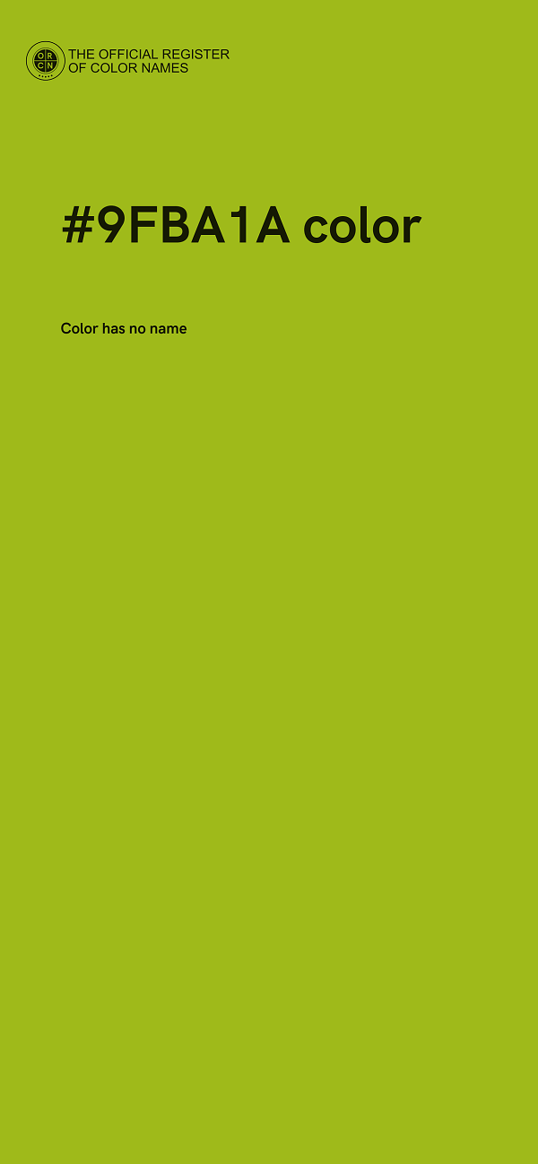 #9FBA1A color image