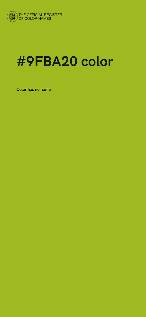 #9FBA20 color image