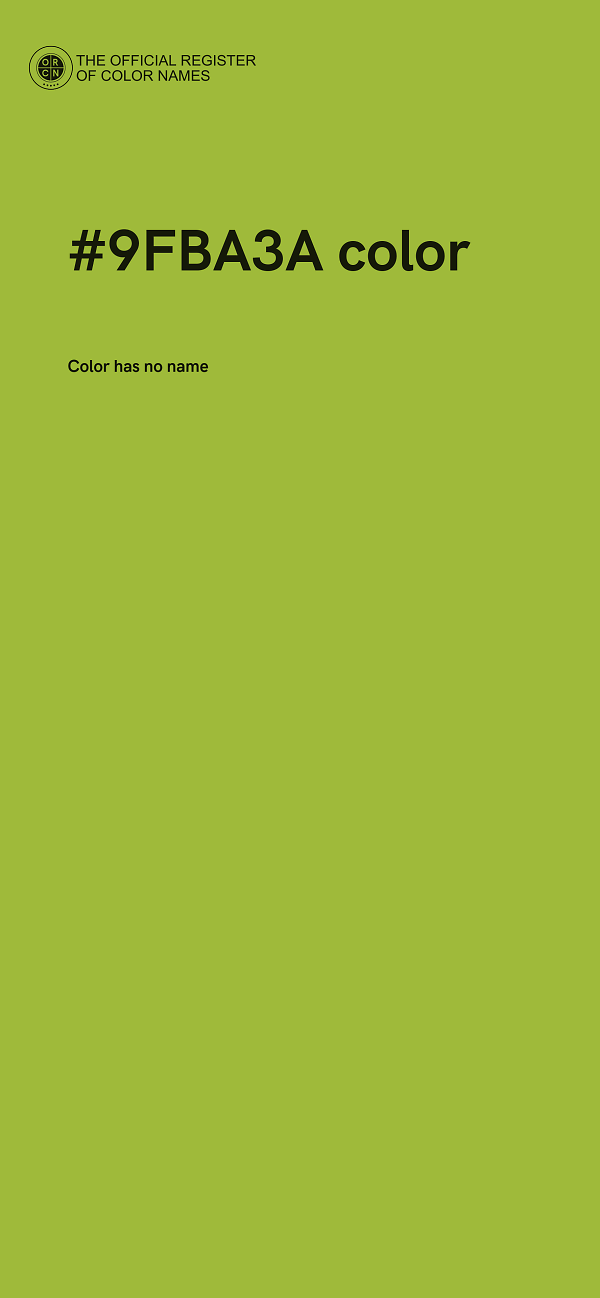 #9FBA3A color image