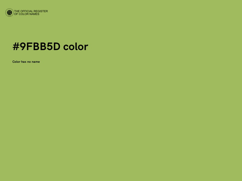 #9FBB5D color image