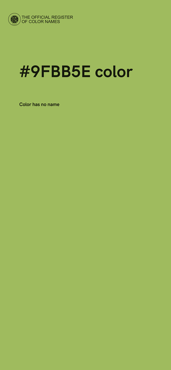 #9FBB5E color image