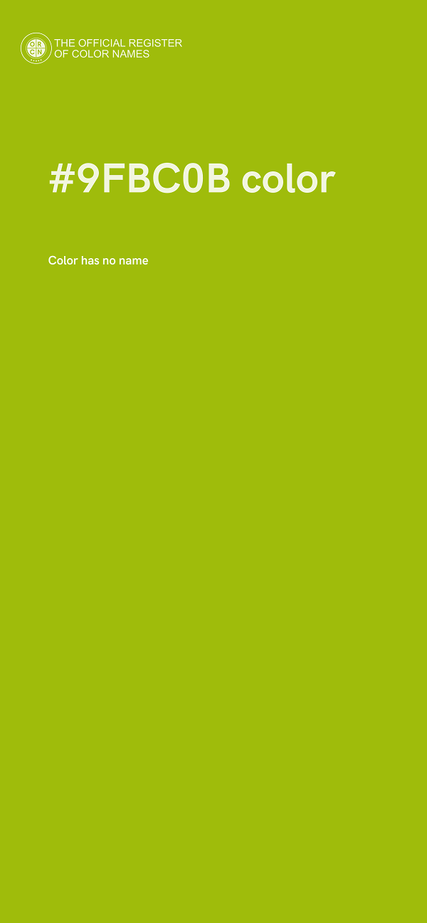 #9FBC0B color image