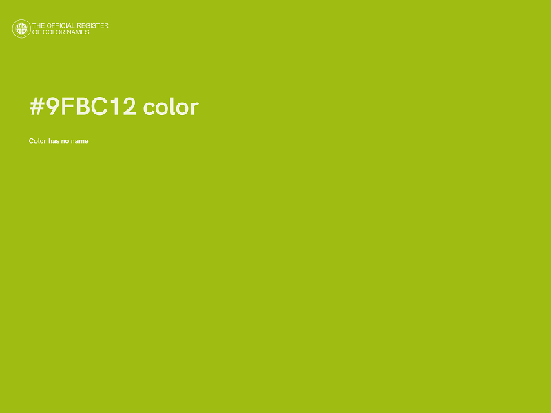 #9FBC12 color image