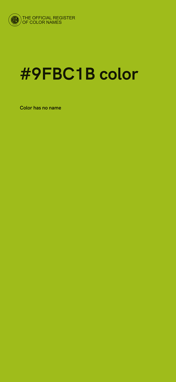 #9FBC1B color image