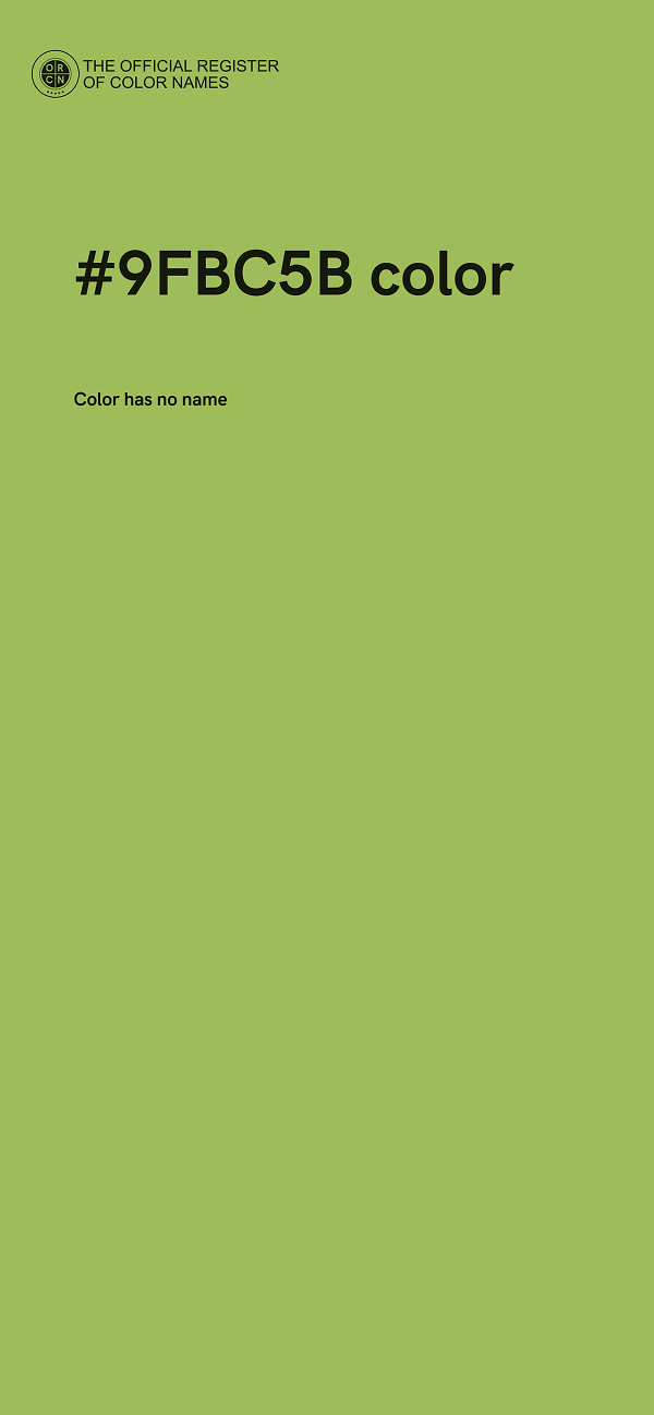 #9FBC5B color image