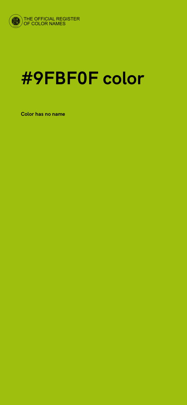 #9FBF0F color image