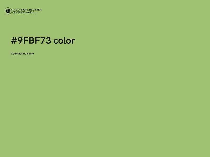 #9FBF73 color image