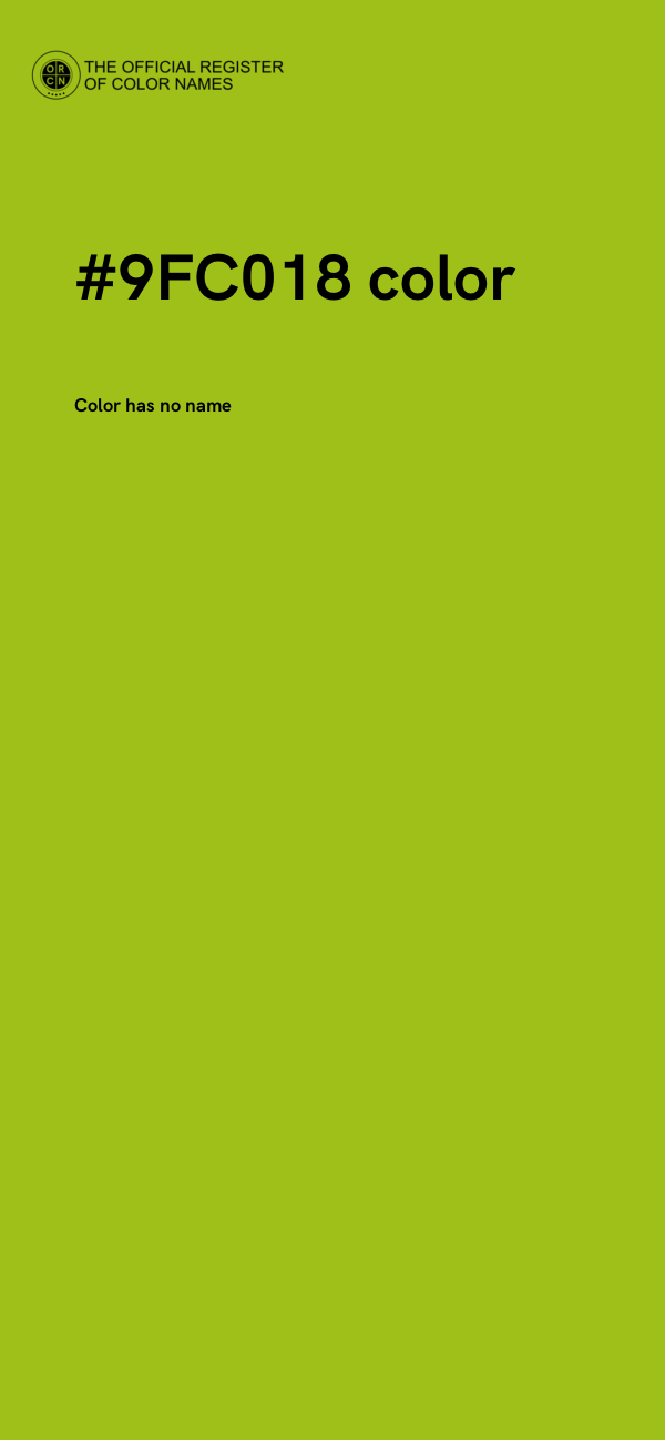 #9FC018 color image
