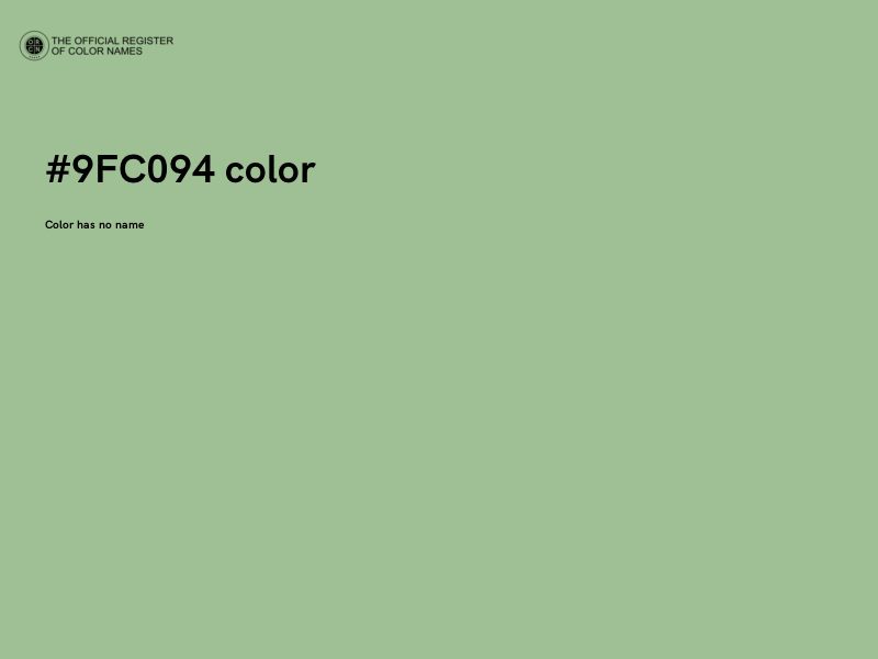 #9FC094 color image