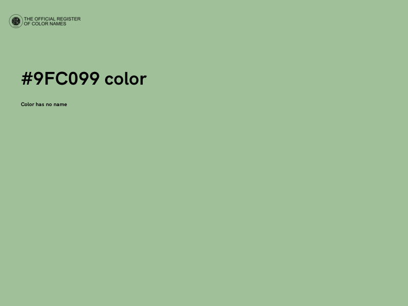 #9FC099 color image