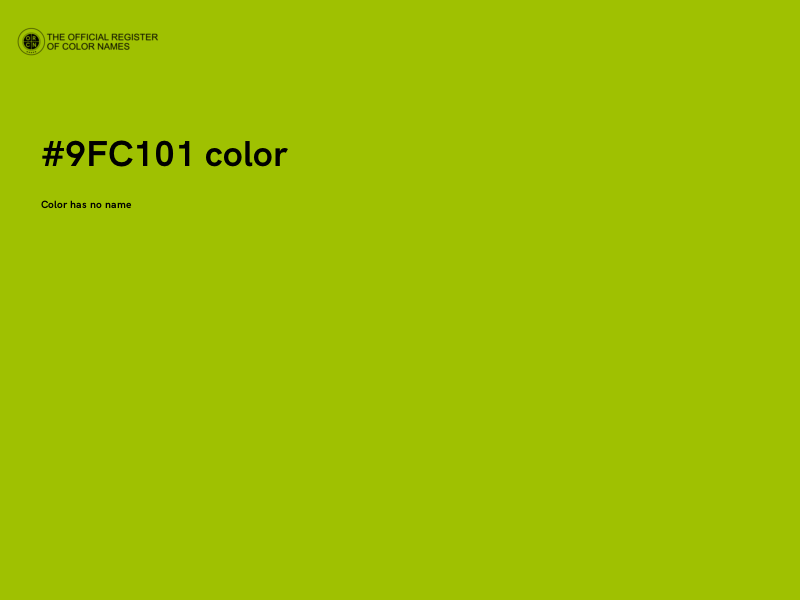 #9FC101 color image