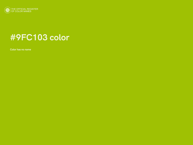 #9FC103 color image