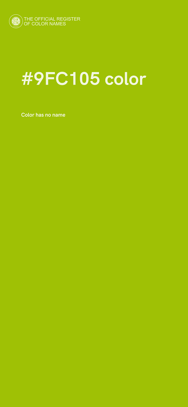 #9FC105 color image