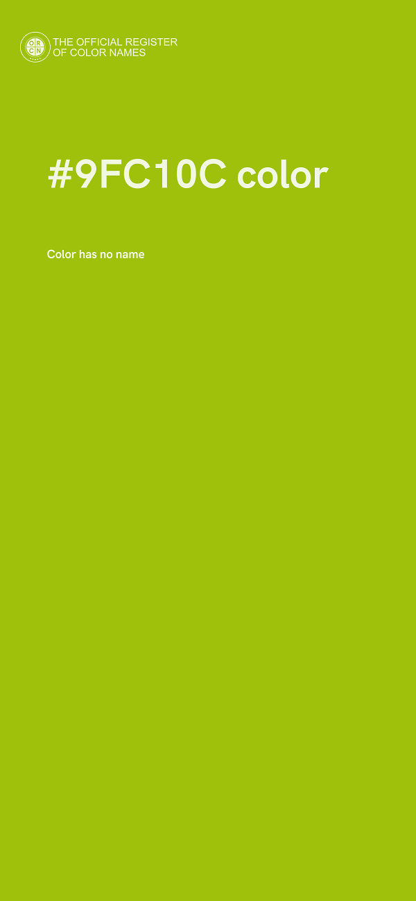 #9FC10C color image