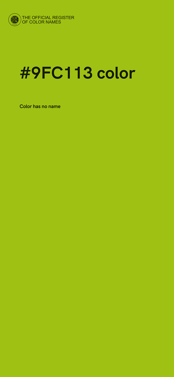 #9FC113 color image