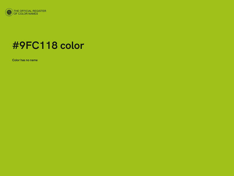 #9FC118 color image