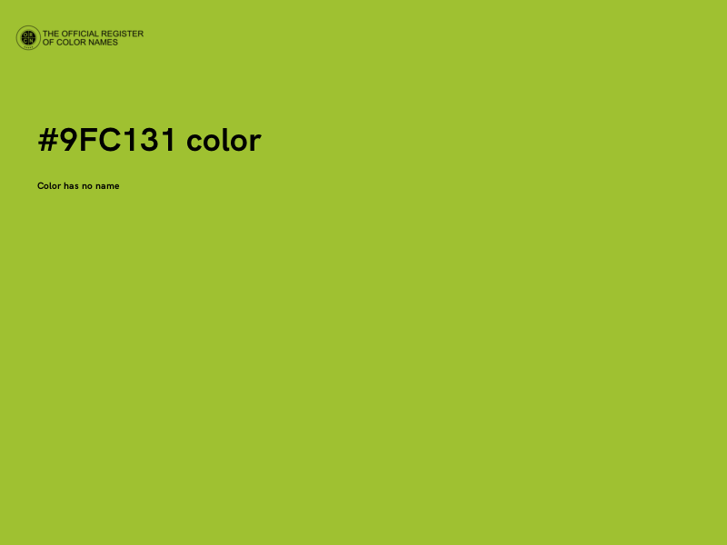 #9FC131 color image