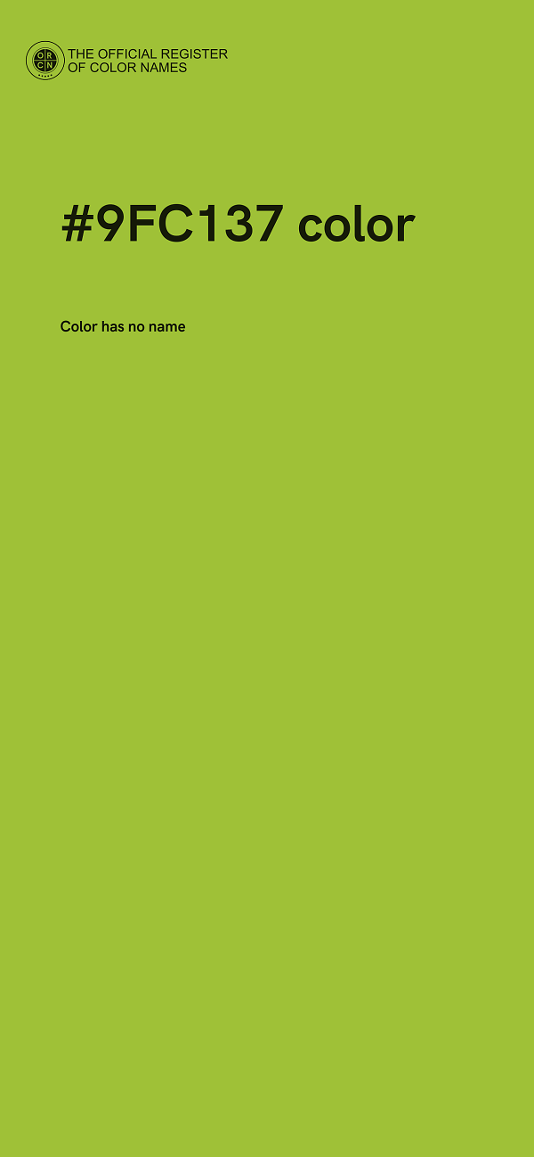 #9FC137 color image