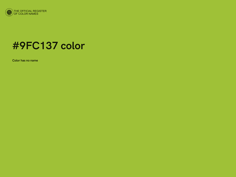 #9FC137 color image
