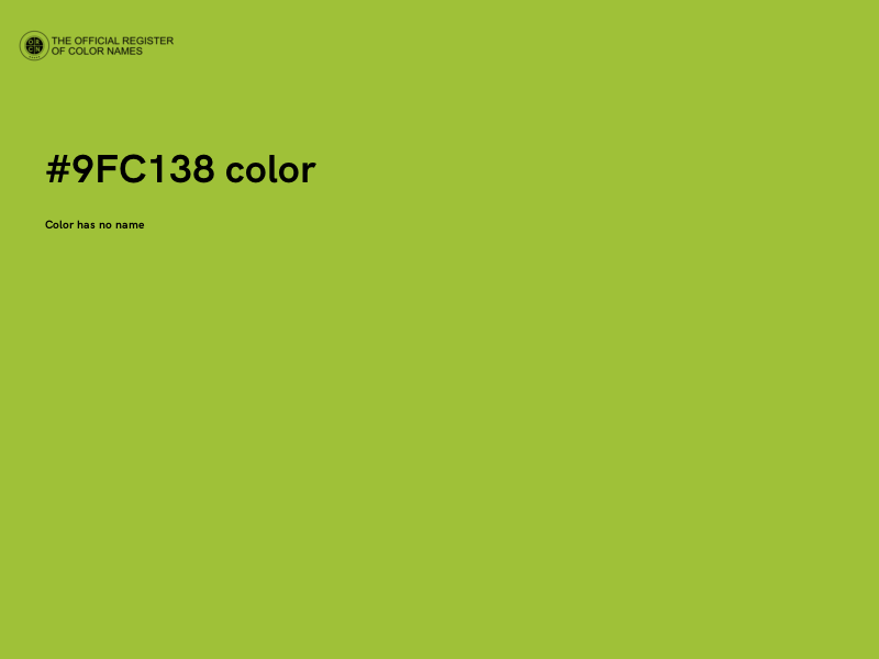 #9FC138 color image