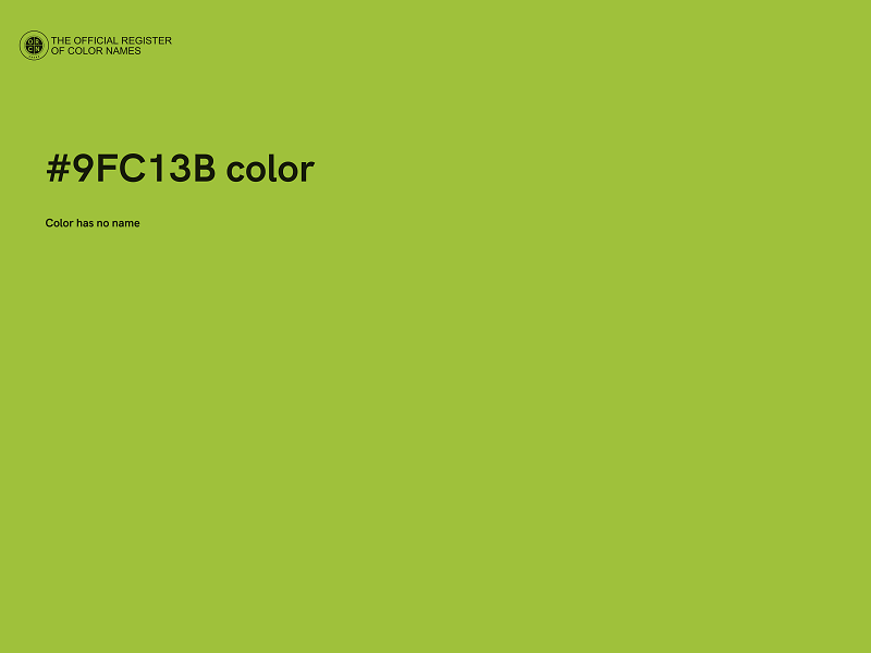 #9FC13B color image