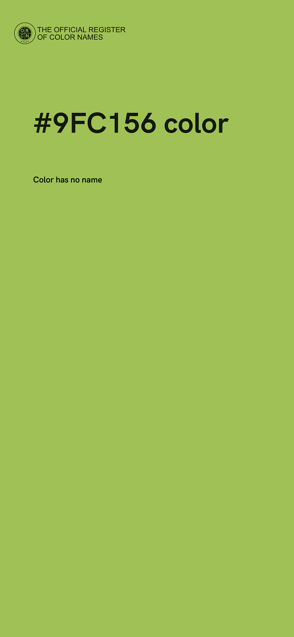 #9FC156 color image