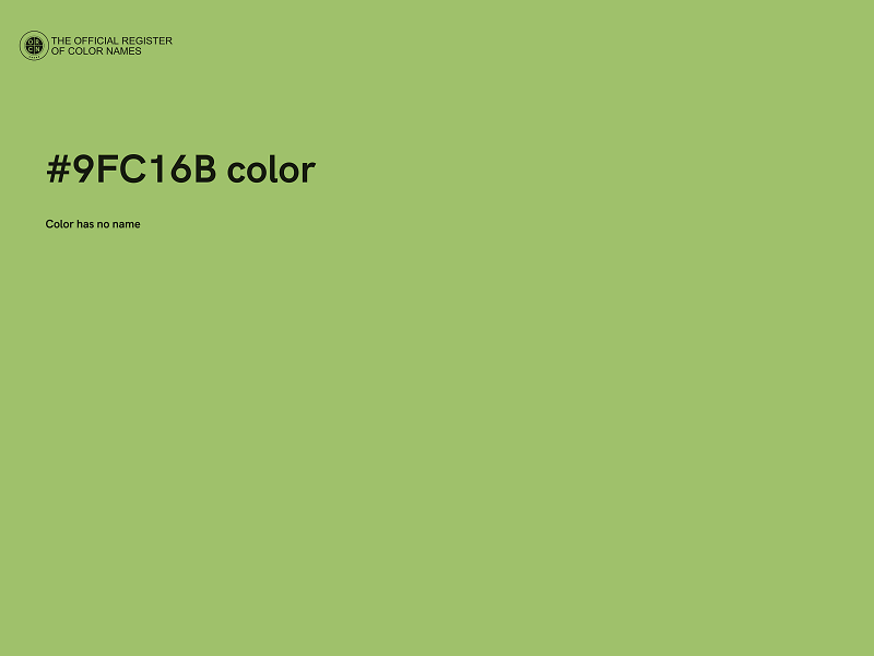 #9FC16B color image