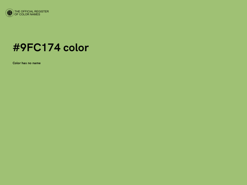 #9FC174 color image