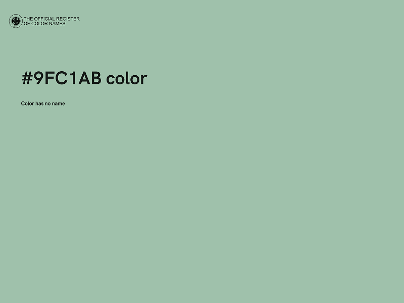 #9FC1AB color image