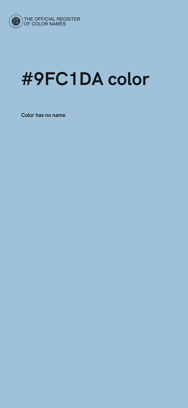#9FC1DA color image