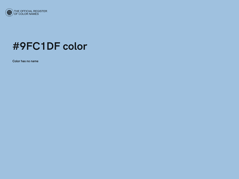 #9FC1DF color image
