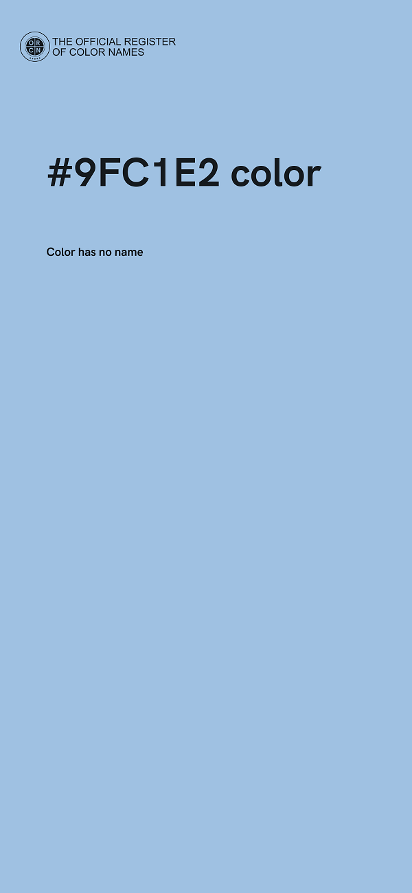 #9FC1E2 color image