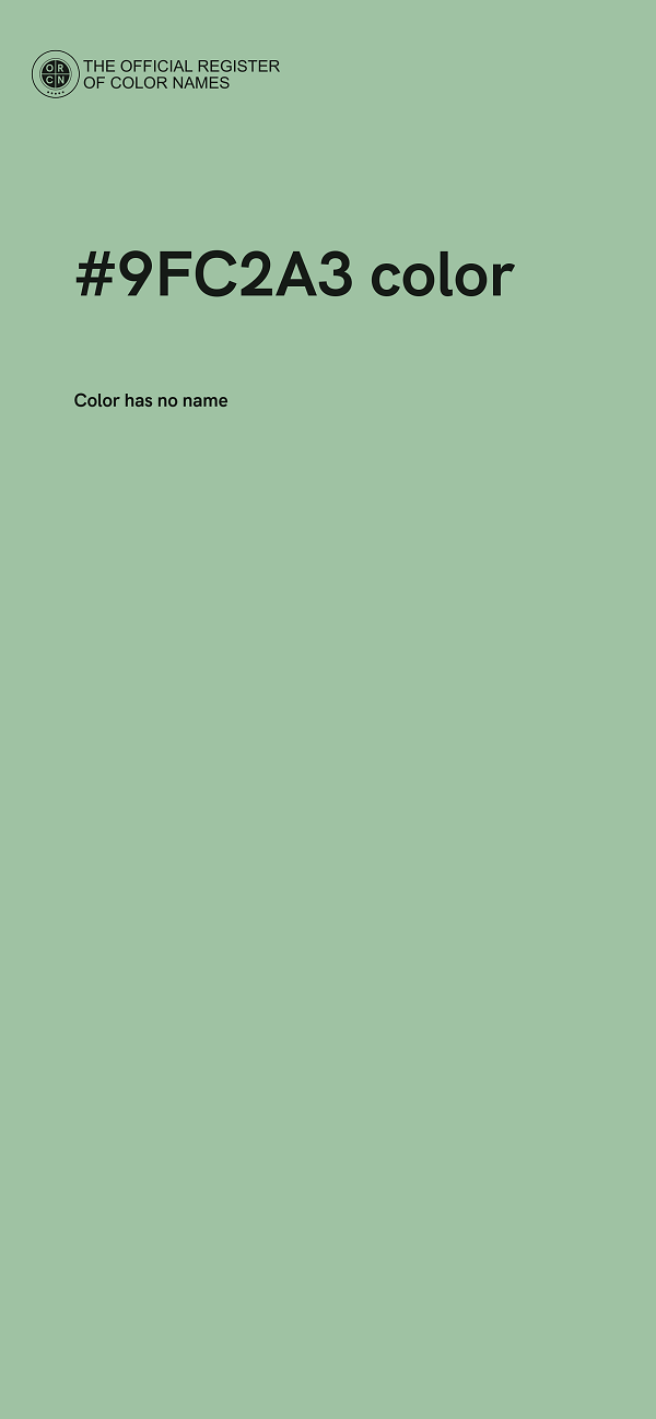 #9FC2A3 color image