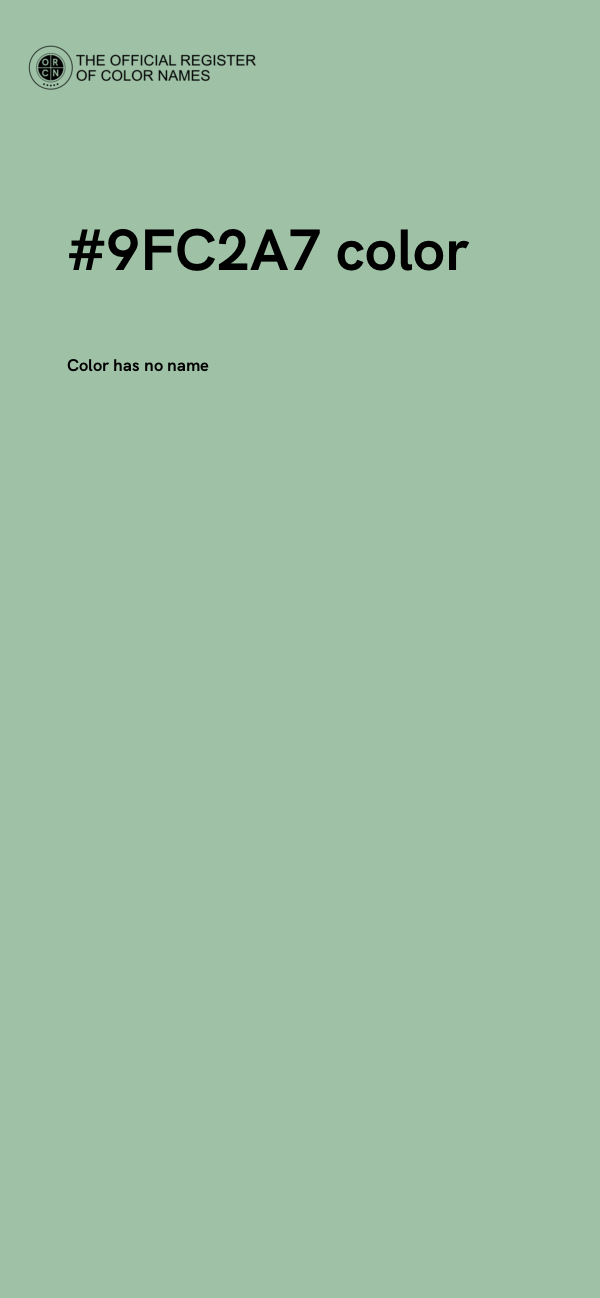 #9FC2A7 color image