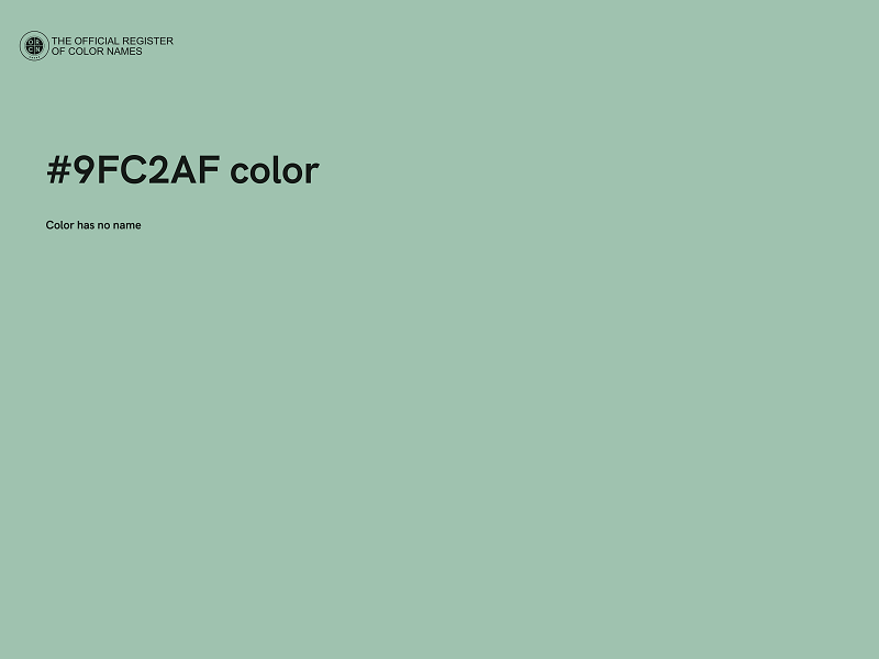 #9FC2AF color image