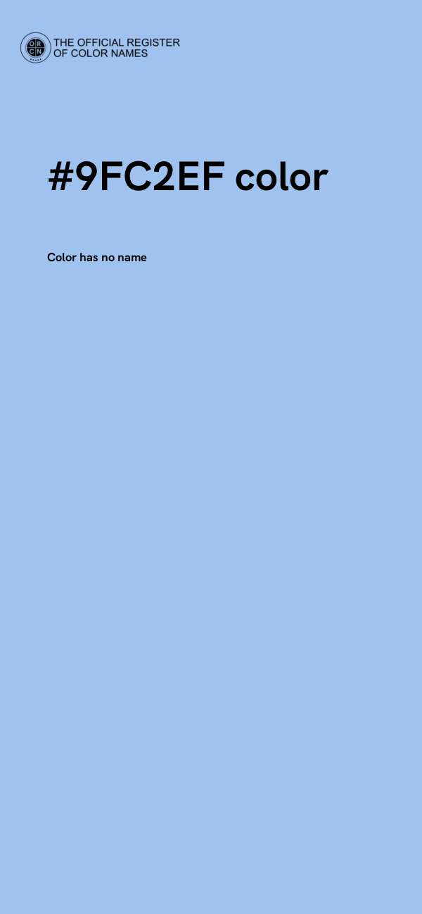 #9FC2EF color image