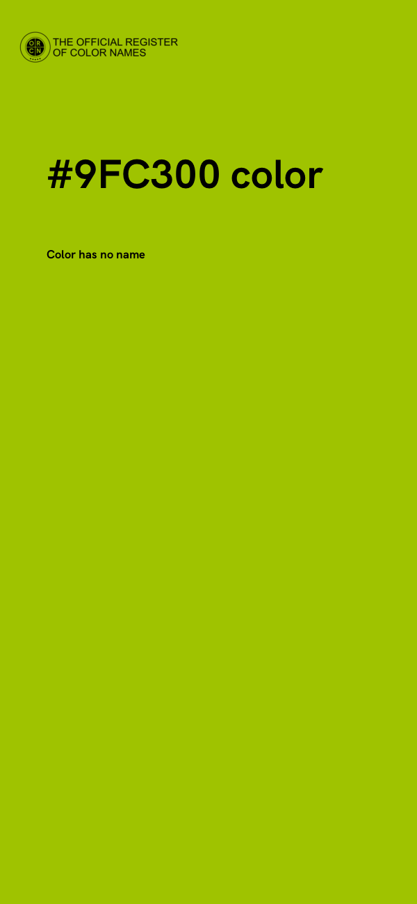 #9FC300 color image
