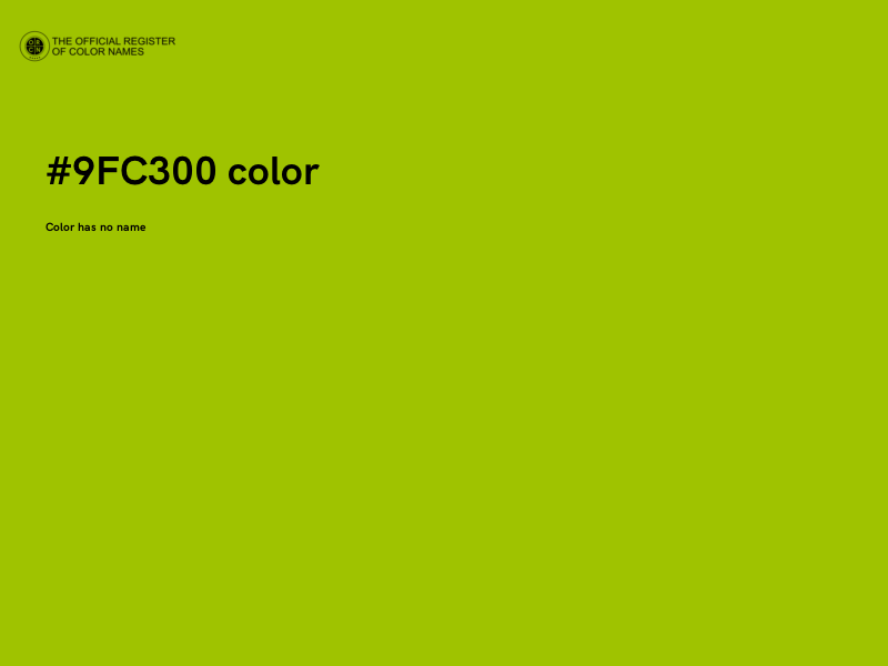 #9FC300 color image